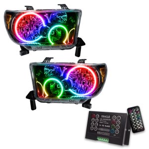 Toyota Tundra Headlight Assembly - ORACLE Lighting - Pre-Assembled with ORACLE Halos, ColorSHIFT 2.0 - Black - `07-`11